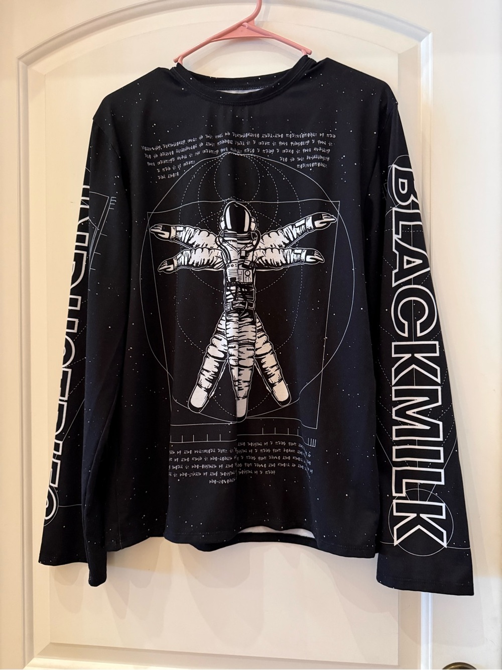 Blackmilk Black Astronaut Graphic Long Sleeve Tee